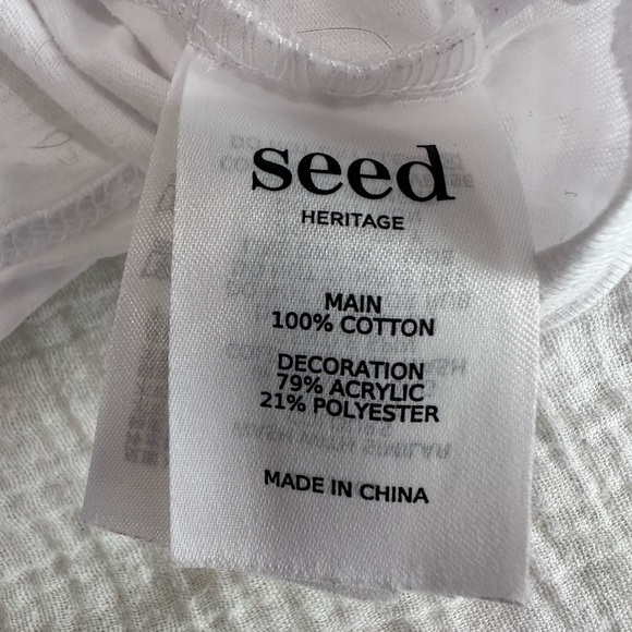 Seed Heritage Cotton Tee Shirt with Raised Cat Image - Size 0 / 6-12 months - Picture 4 of 4